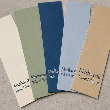 Customized bookmarks for libraries and reading groups